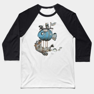 A robot-fish-zeppelin Baseball T-Shirt